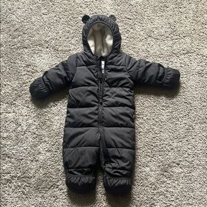 Baby Gap Black Baby Snowsuit with Ears